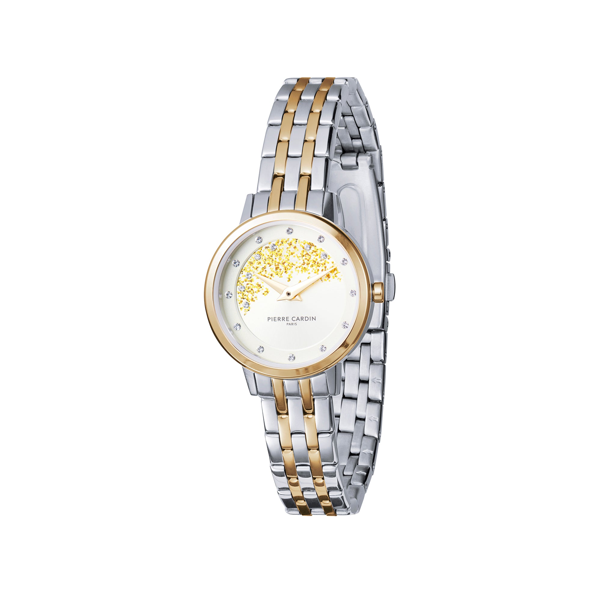 Goutte d Or Lustre Ladies Two tone Watch with Champagne Dial Pierre Cardin Watches