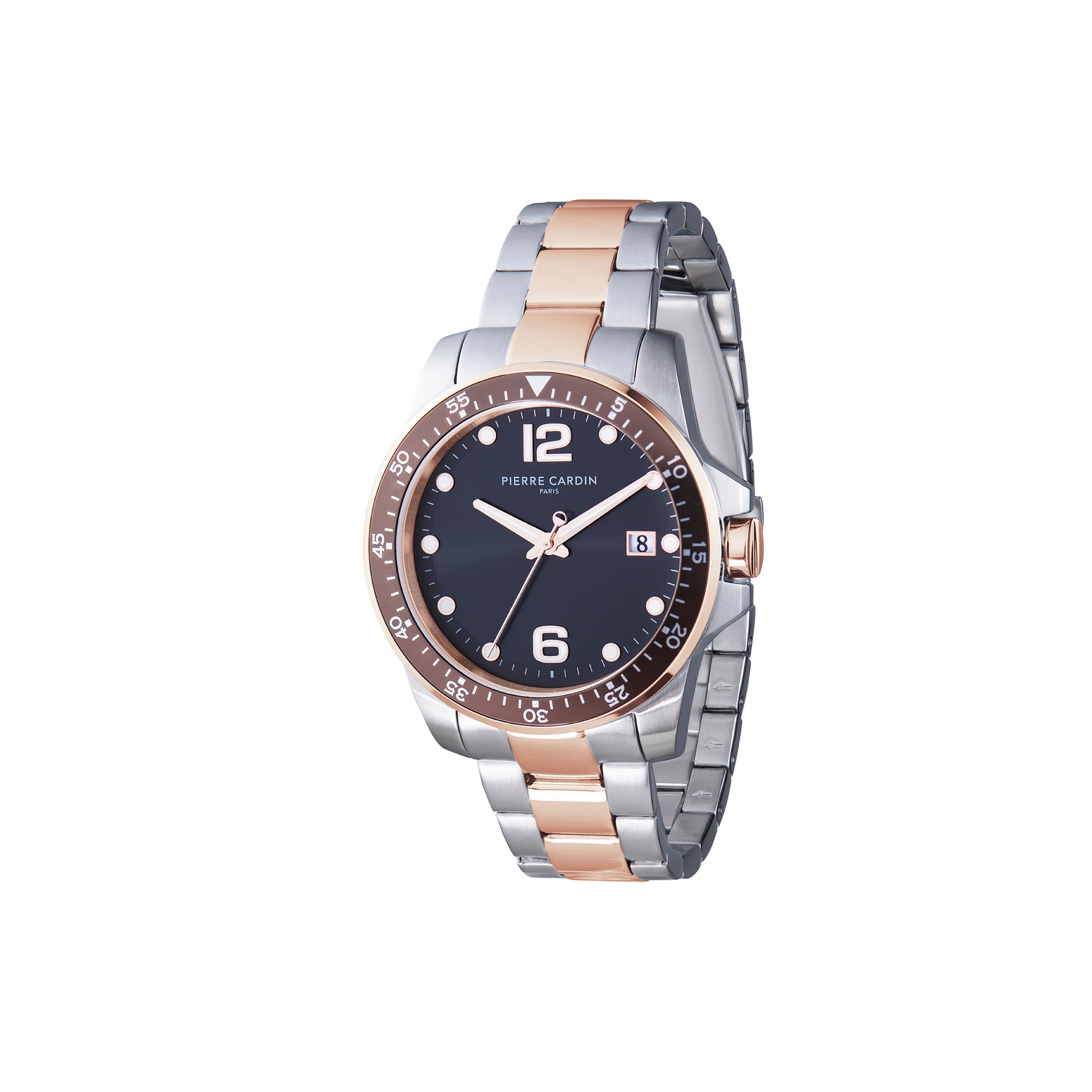 Blue dial outlet rose gold watch