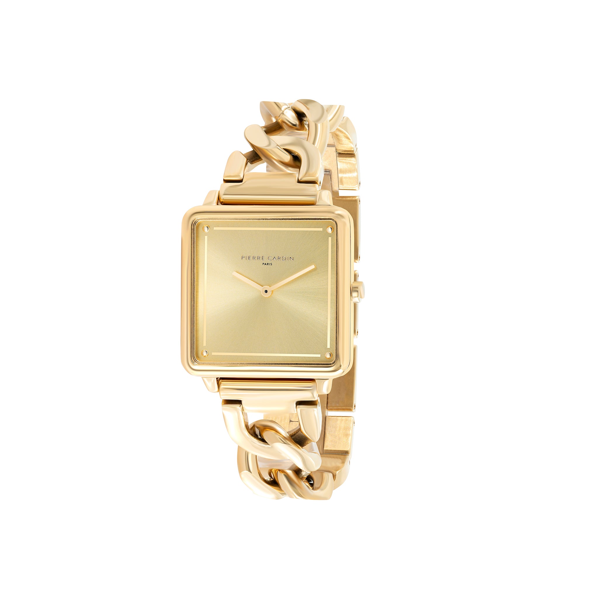 Vendome Gold Watch with Chain Metal Strap Pierre Cardin Watches